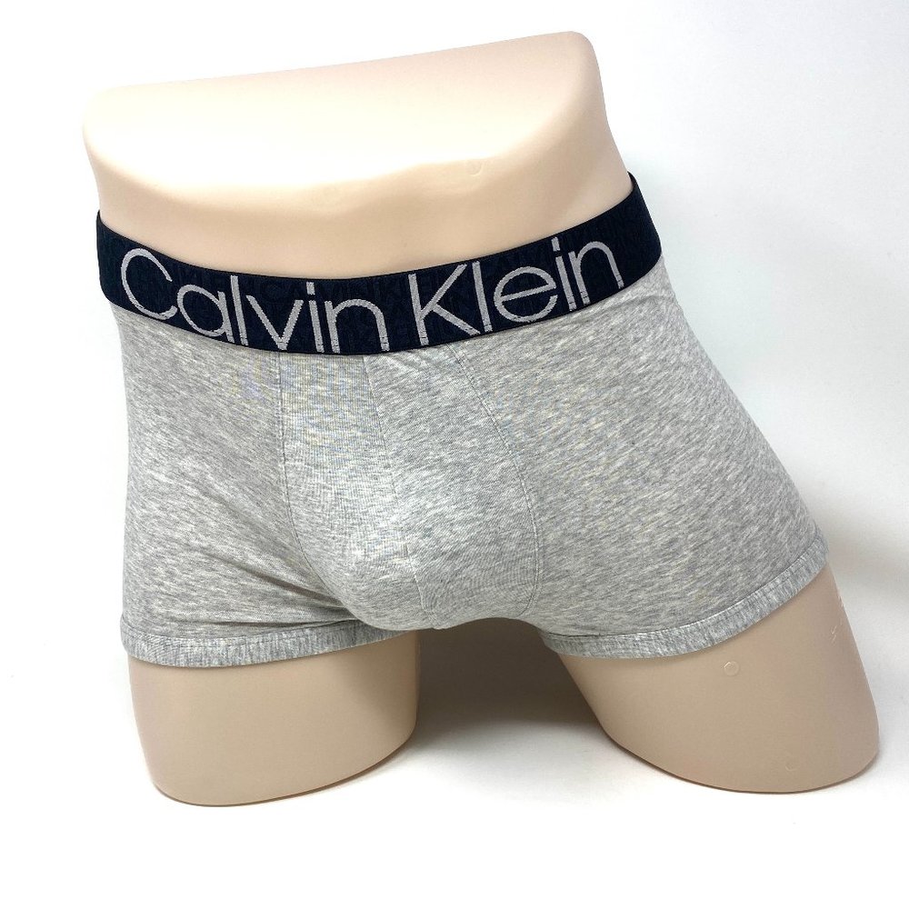 💖MEGA SALE💖Calvin Klein 1 Reconsidered Trunk Gray Cotton Men's S M L NB2682060